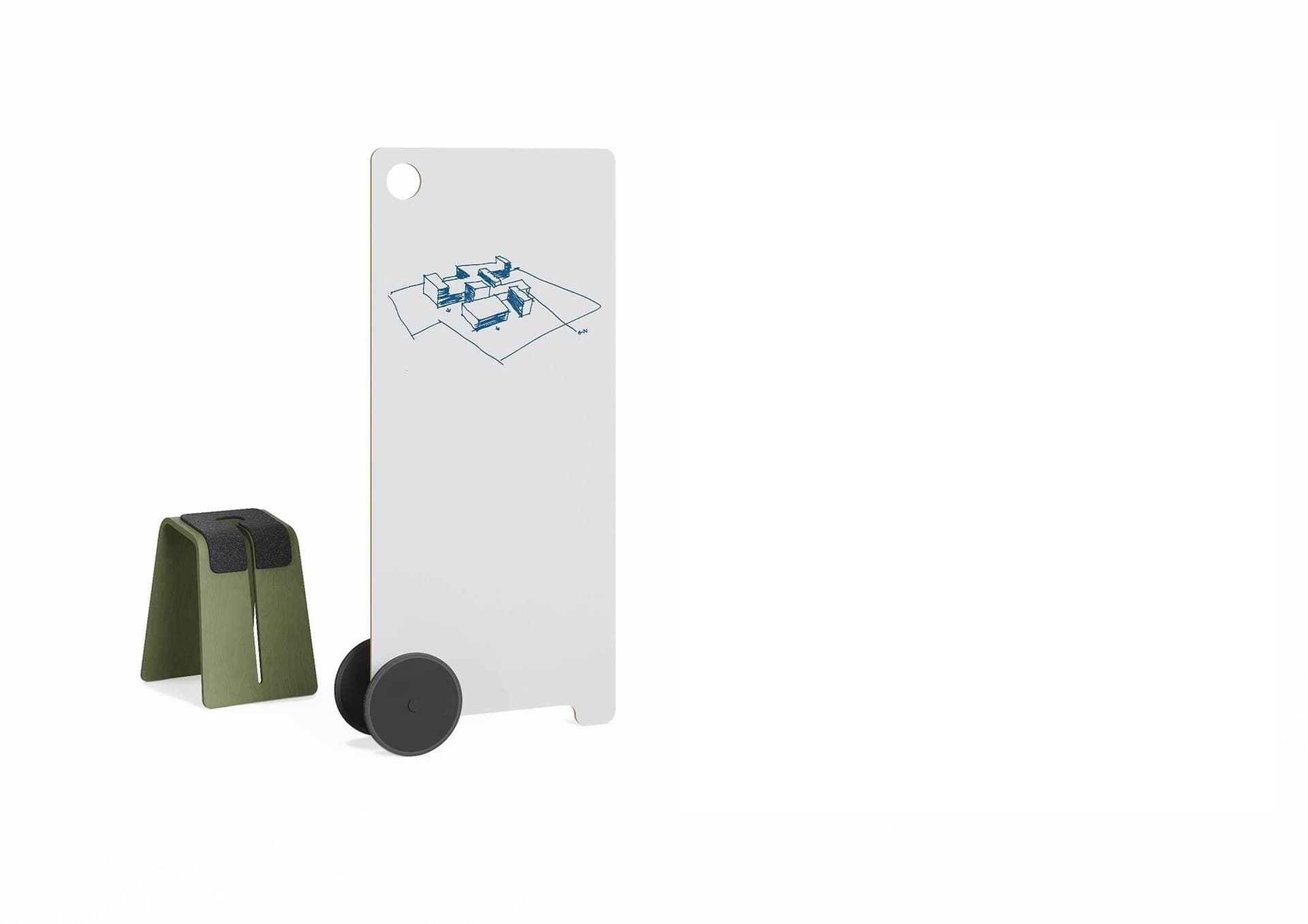 RENZ
SHOWTIME
Office whiteboard with castors