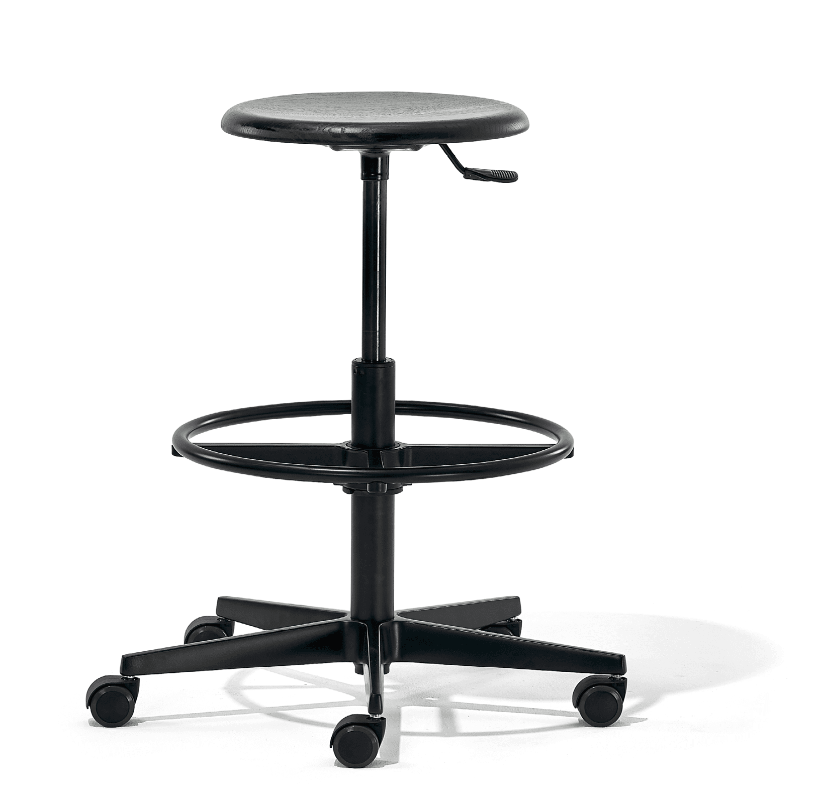Richard Lampert
MR. ROUND
Height-adjustable stool with 5-spoke base with castors