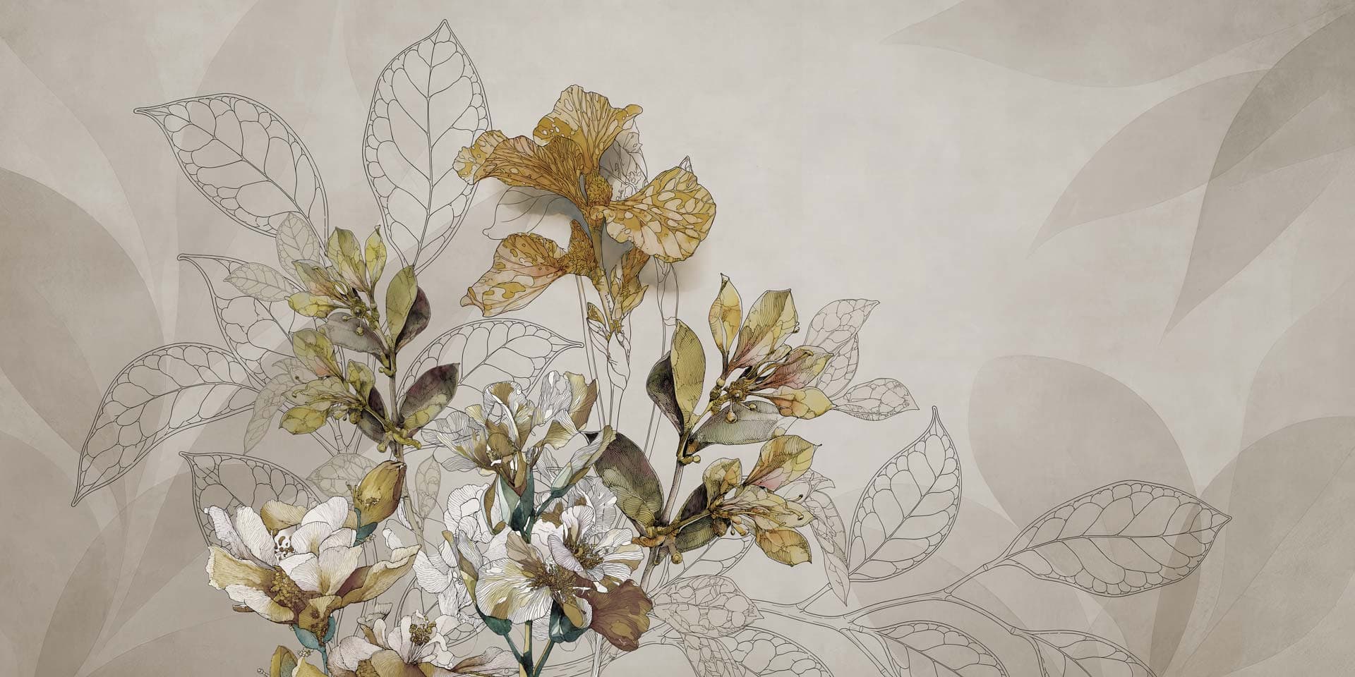 Rimura
ALOHA
Wallpaper with floral pattern