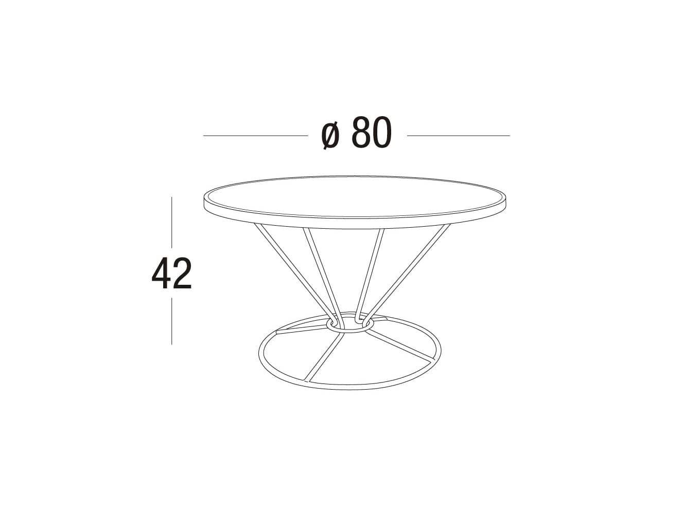 Roberti
GRAVITY
Round aluminium garden side table