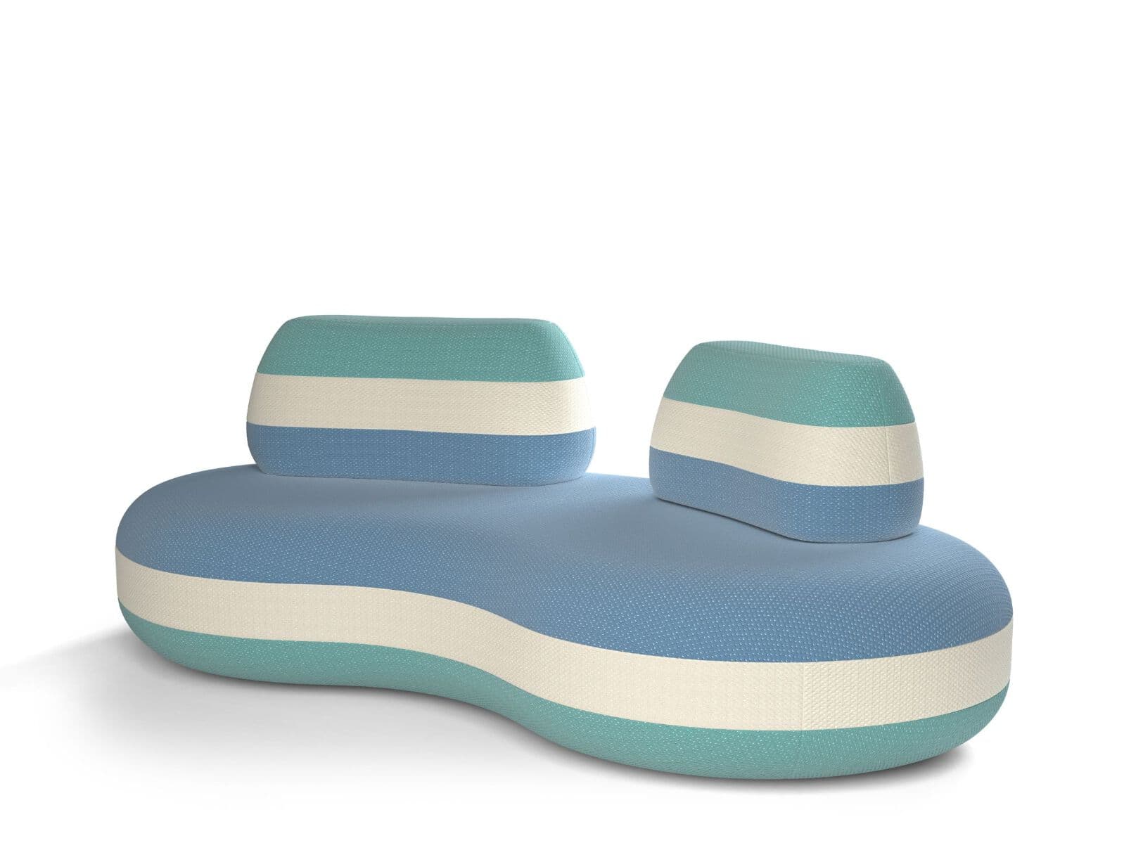 Roche Bobois
BOMBOM OUTDOOR
Curved 4 seater fabric garden sofa