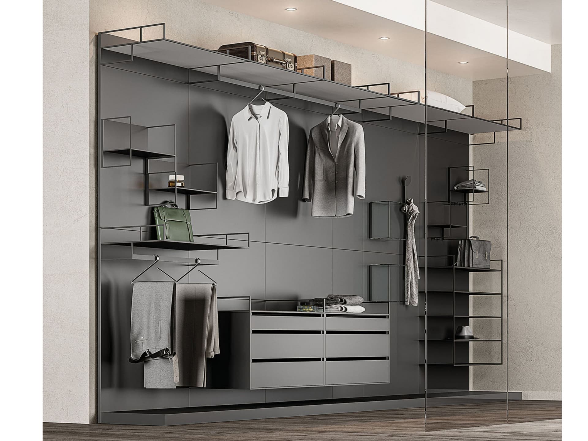 Ronda Design
CADDY WARDROBE
Custom metal walk-in wardrobe