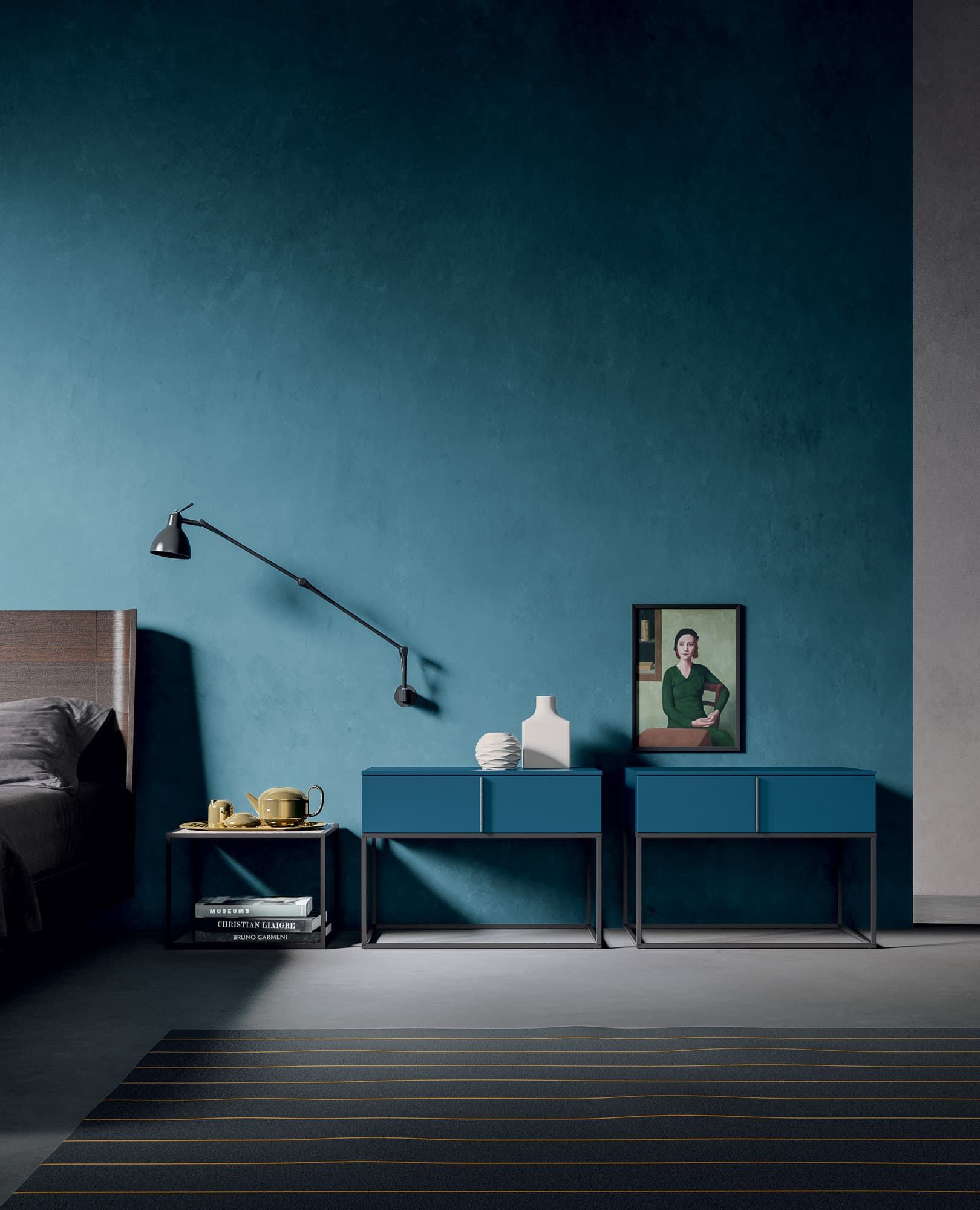 Rotaliana
LUXY
Adjustable coloured glass wall lamp