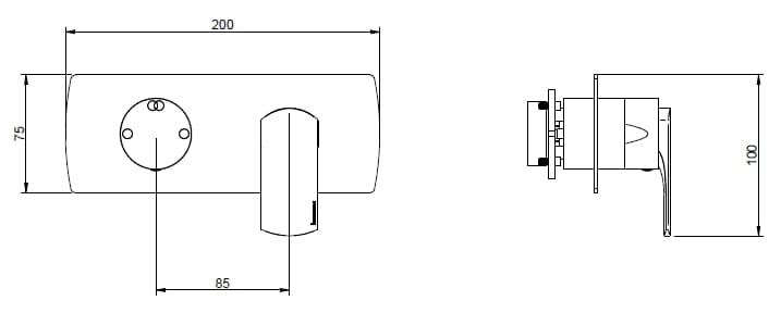 Rubinetterie Treemme
ALBATROS RWIT 4CE2 / 4CE3
Single handle brass shower mixer with plate