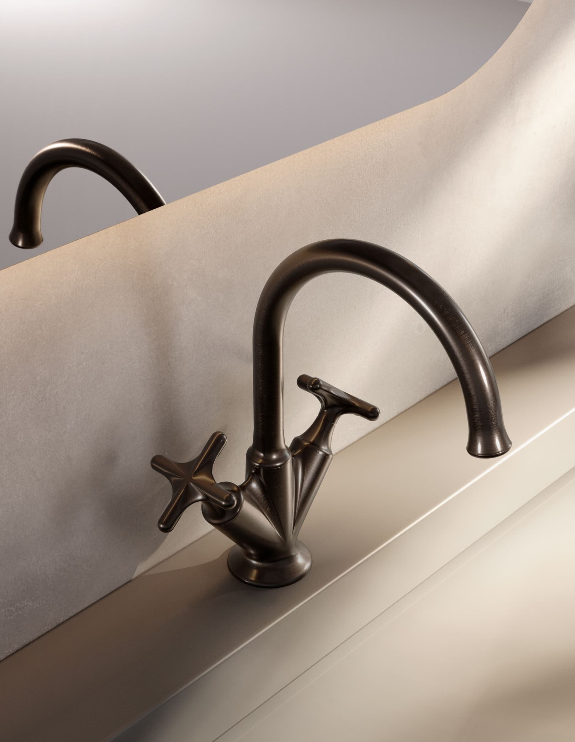 Rubinetterie Treemme
BLISS IT 1E14
1 hole countertop washbasin tap with individual rosettes