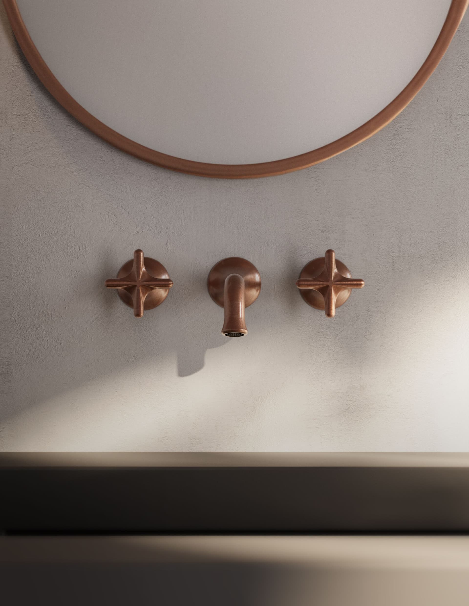 Rubinetterie Treemme
BLISS RWIT 1E52
Wall-mounted 3 hole washbasin tap