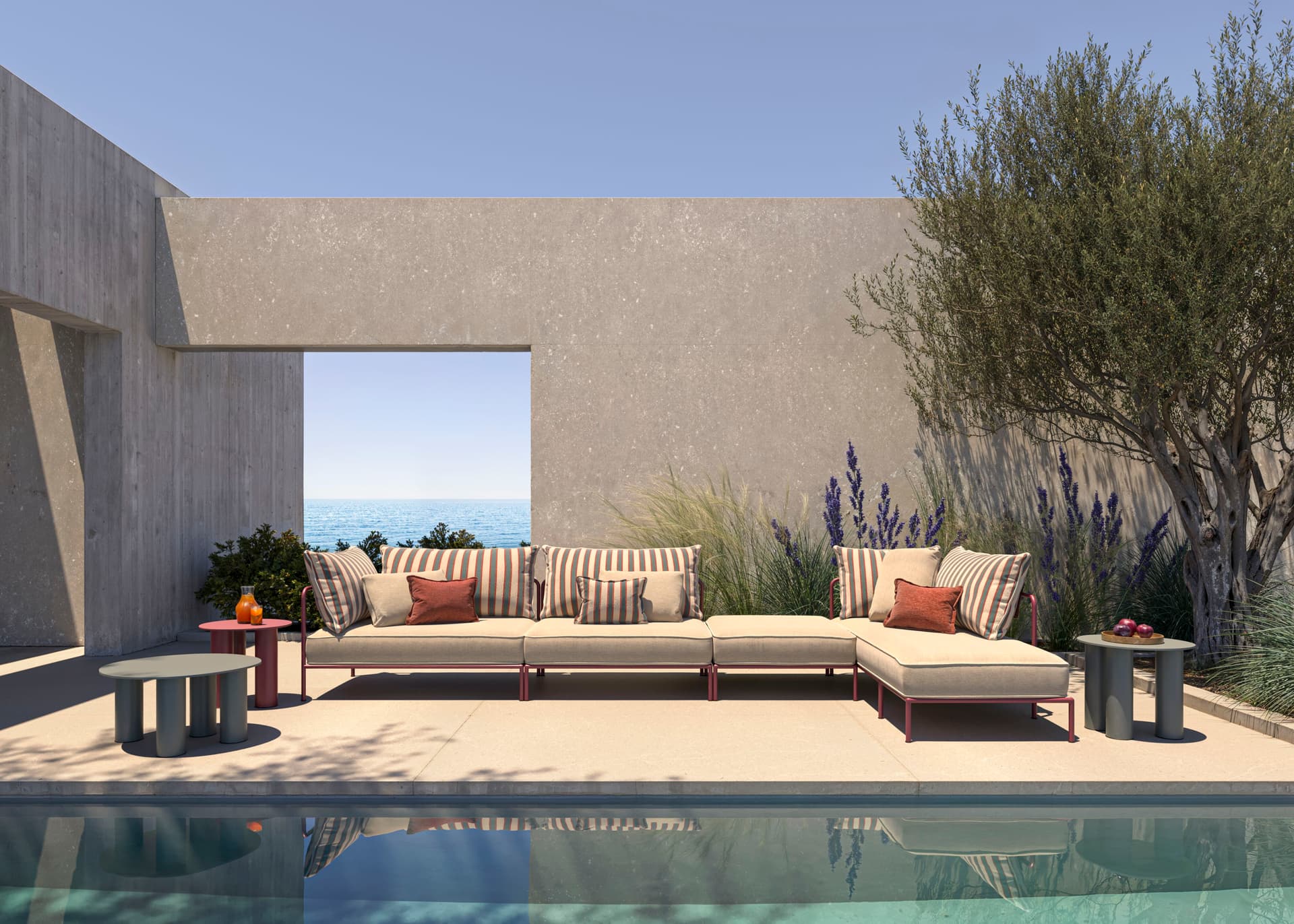 S-CAB
FLAP
Modular corner acrylic garden sofa