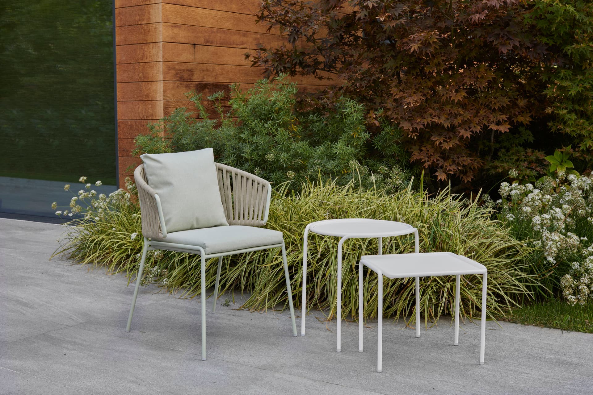 S-CAB
LISA FILÒ NEST
Metal and nautical rope chair with armrests