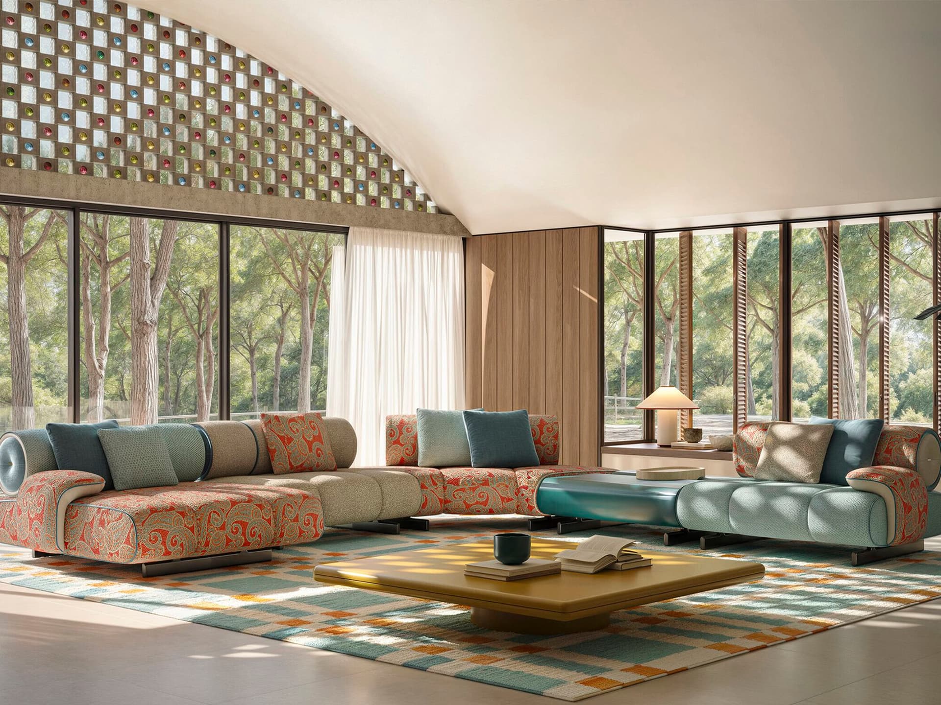 Saloni
AIR ORION
Corner modular fabric sofa