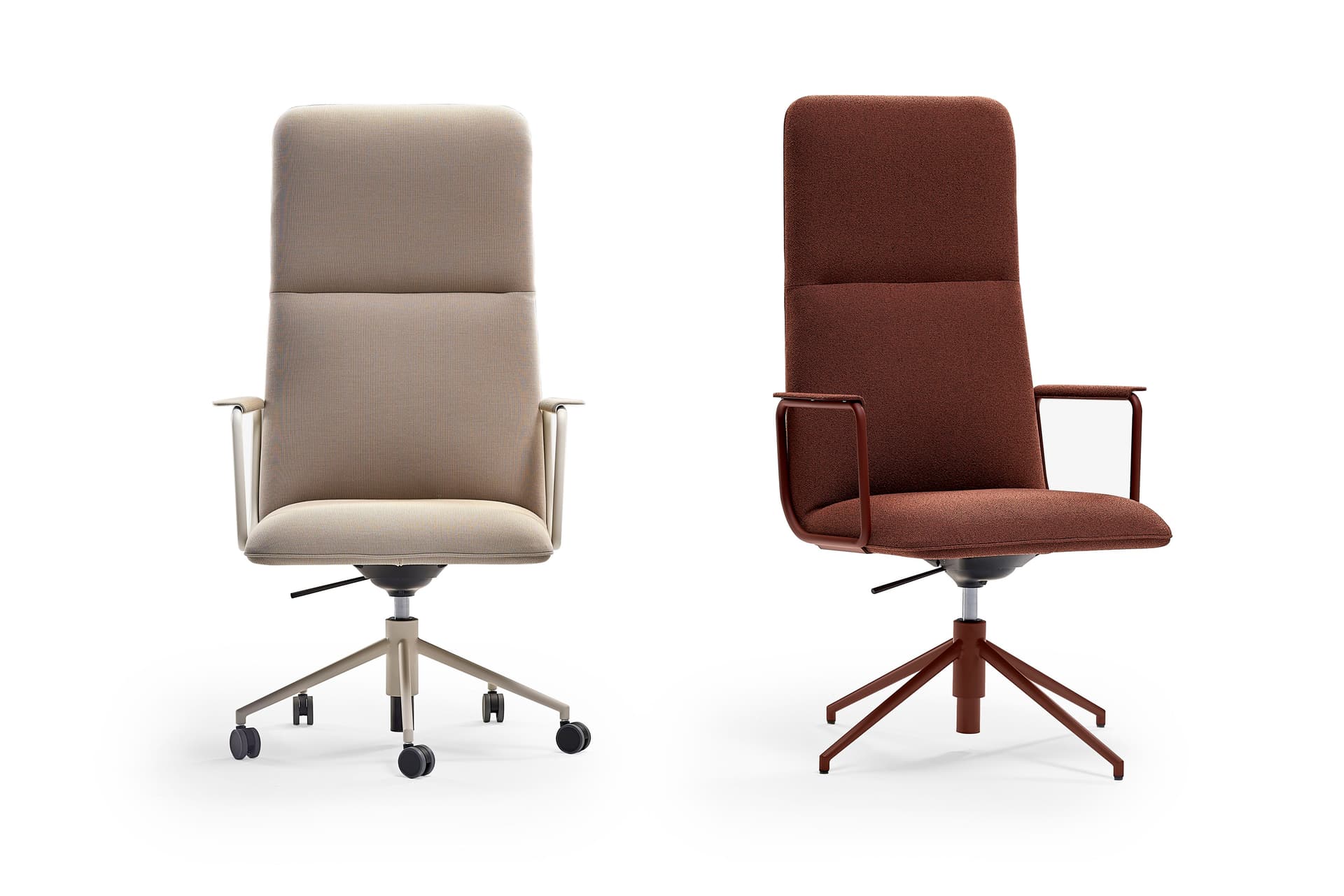 Sancal
ELLE
High-back swivel fabric executive chair with armrests
