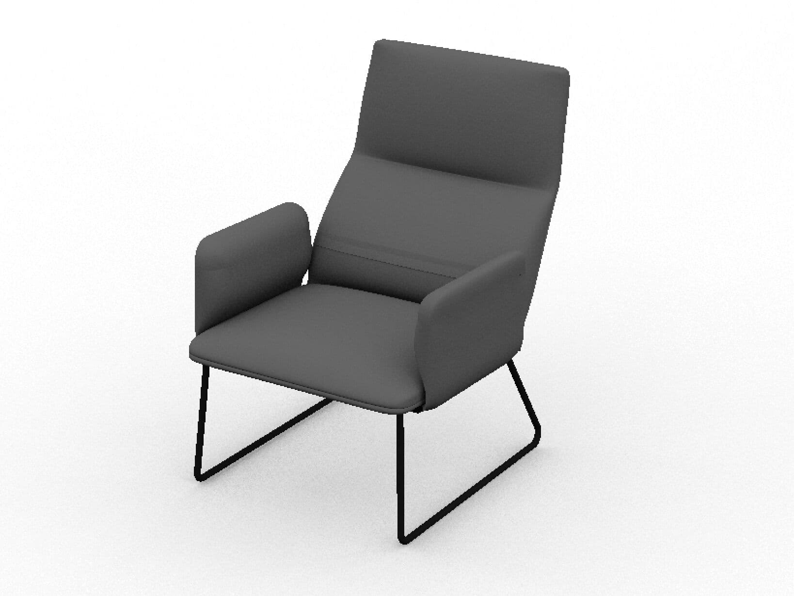 Sancal
ELLE
Sled base fabric armchair with armrests