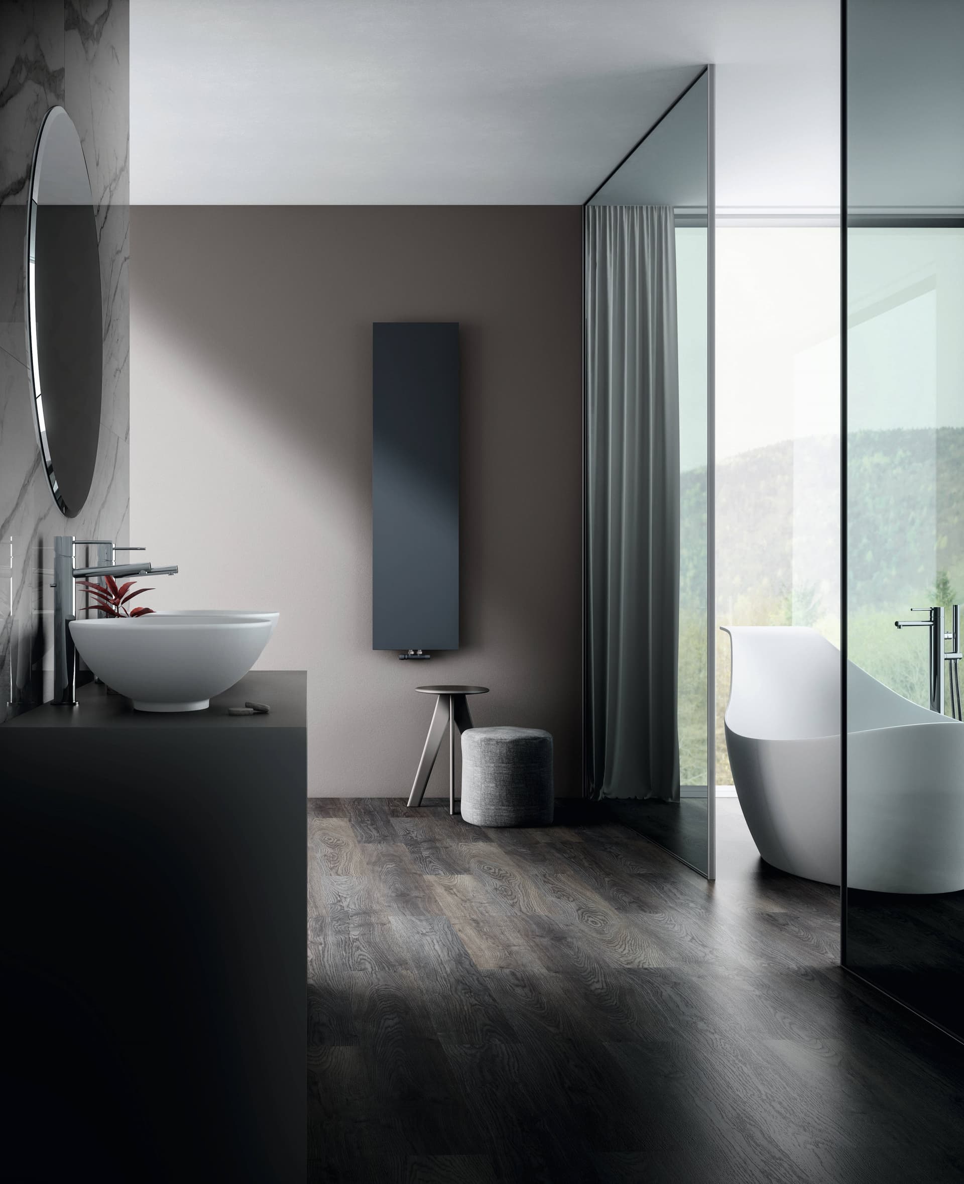 SCIROCCO H
SUNSHINE
Hydraulic steel heated towel rack