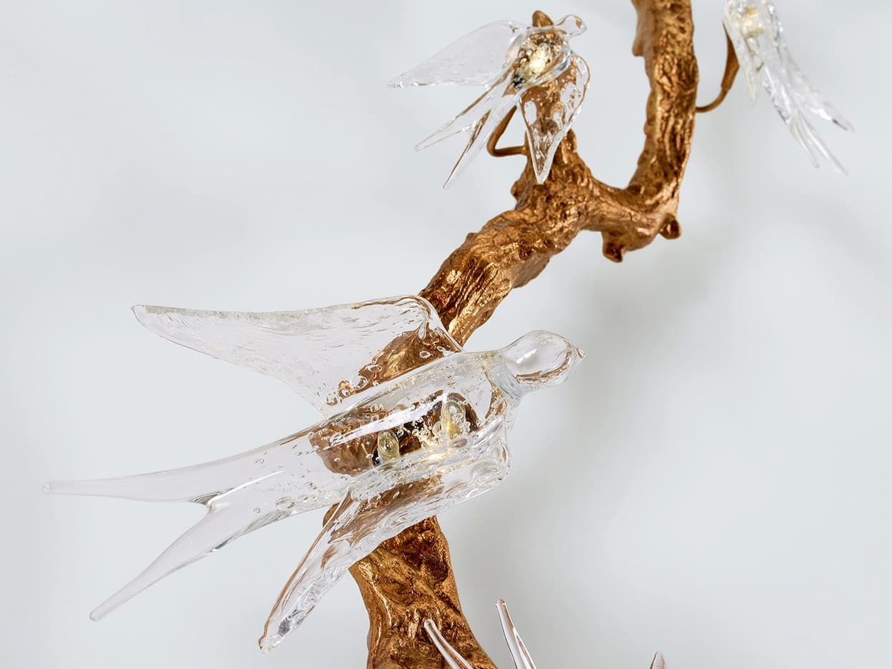 Serip
VOA FLOCK
LED handmade bronze wall lamp