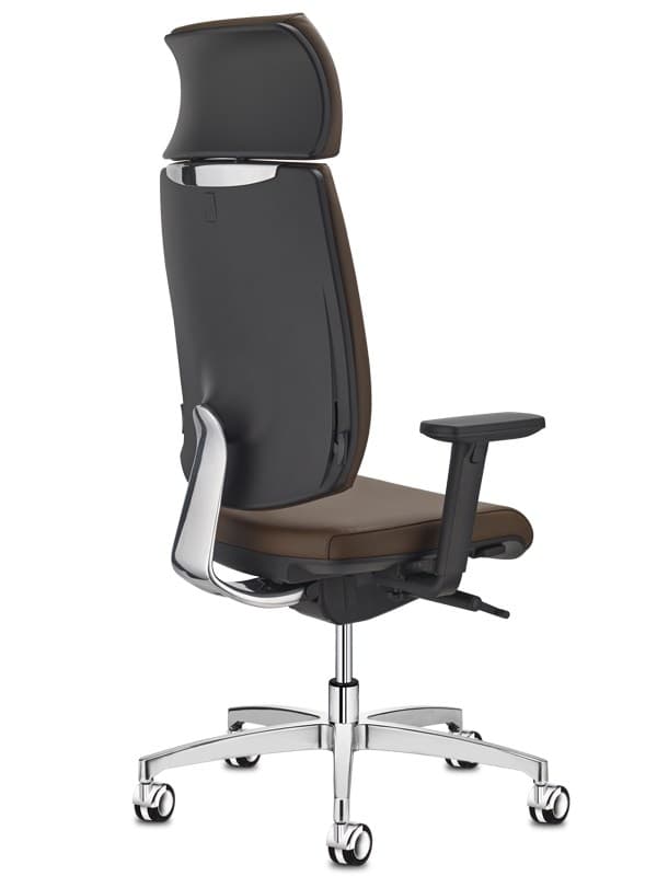 Sitland
FRESH
Upholstered leather office chair with headrest