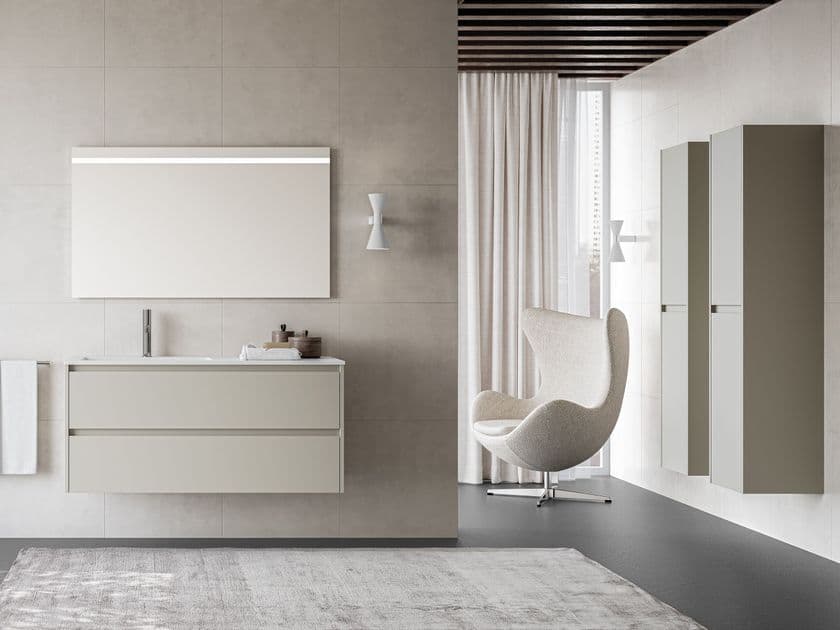 Stocco
MET 10
Wall-mounted vanity unit with integrated washbasin