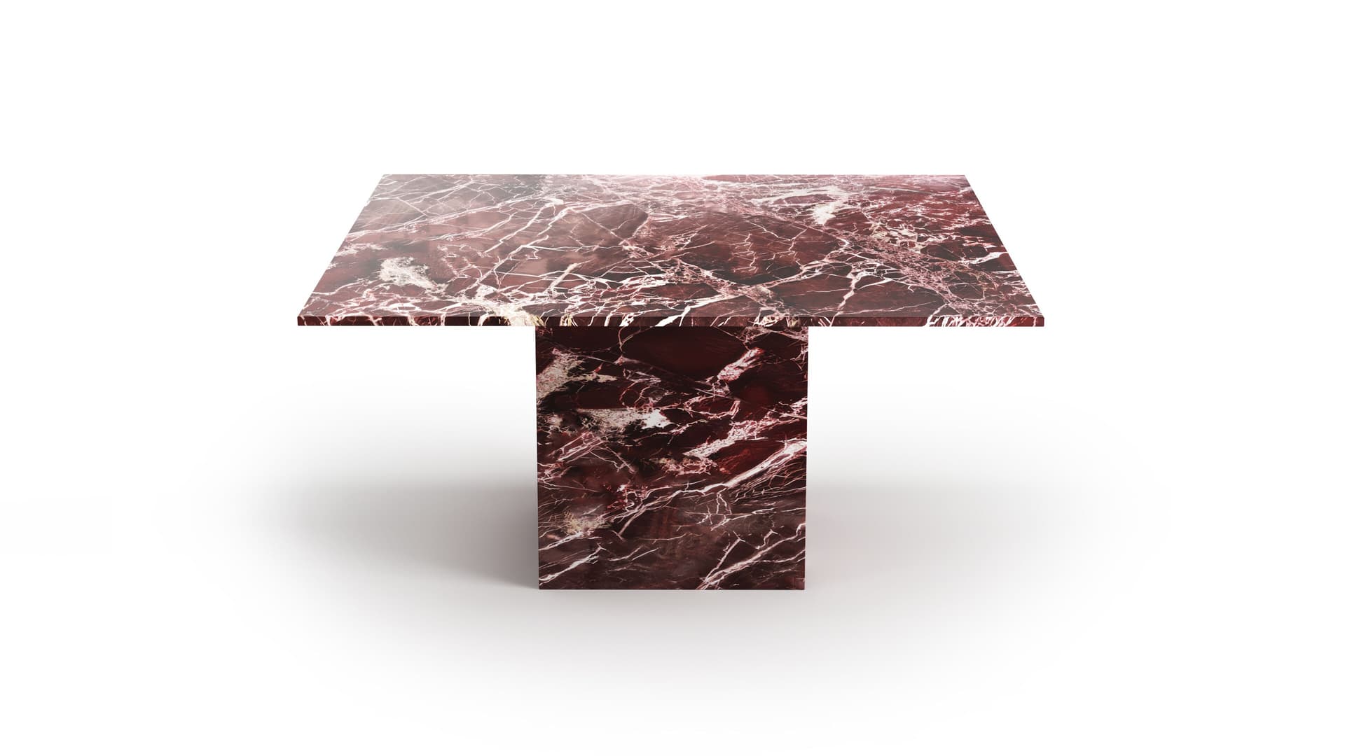 STONE VALLEY
CARRERA
Square Levanto red marble table
