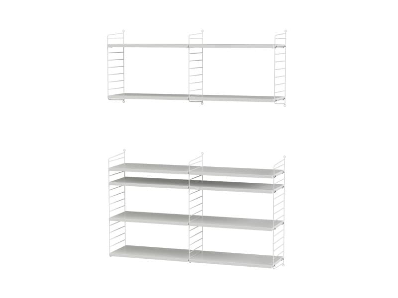 String Furniture
LIVING ROOM N
Sectional powder coated steel shelving unit