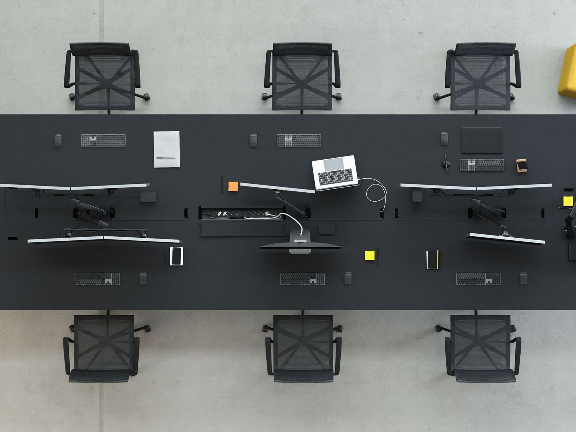 System 180
K TABLE 68452
Rectangular multiple office desk