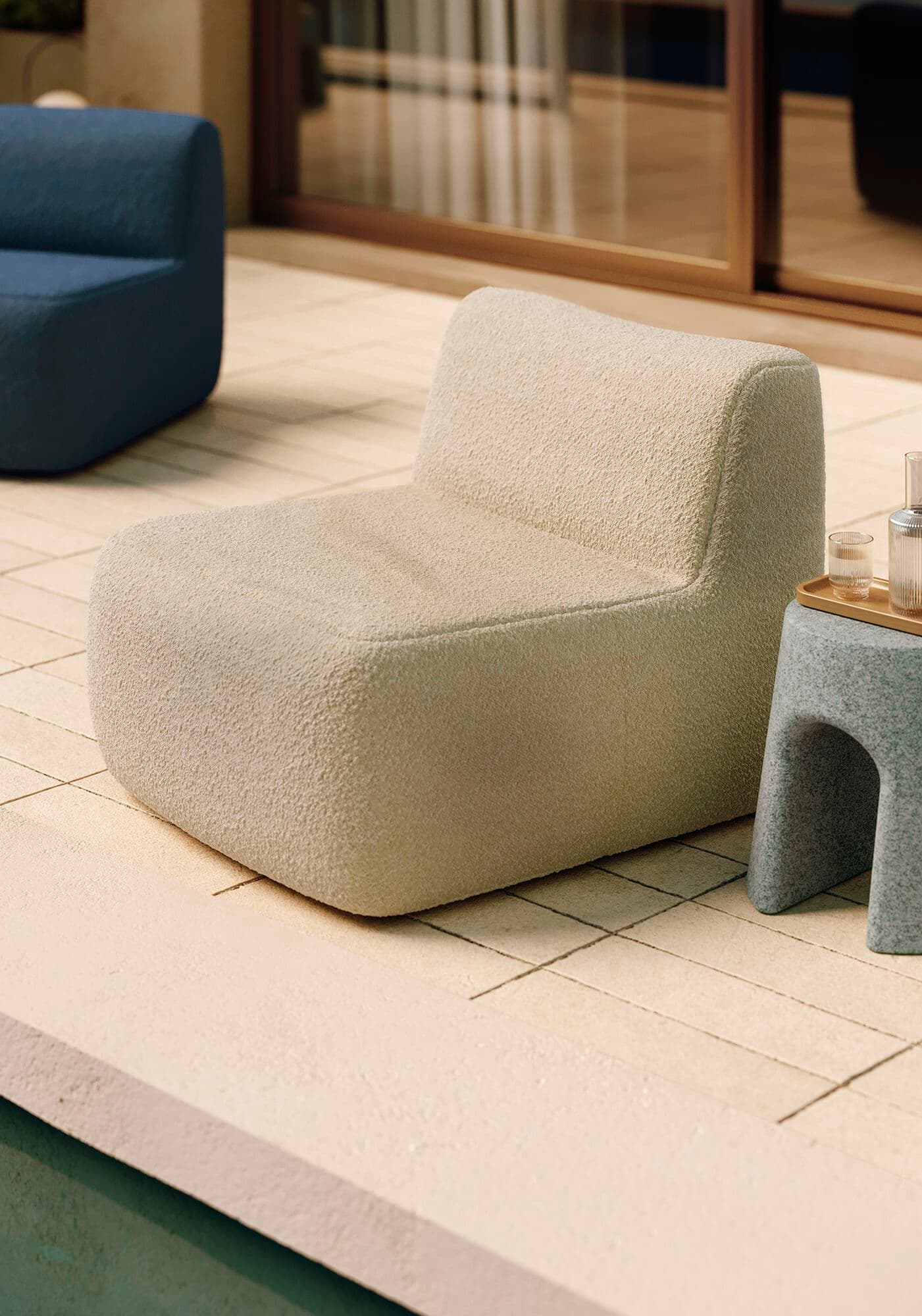 TA Design
AURORA
Fabric garden armchair