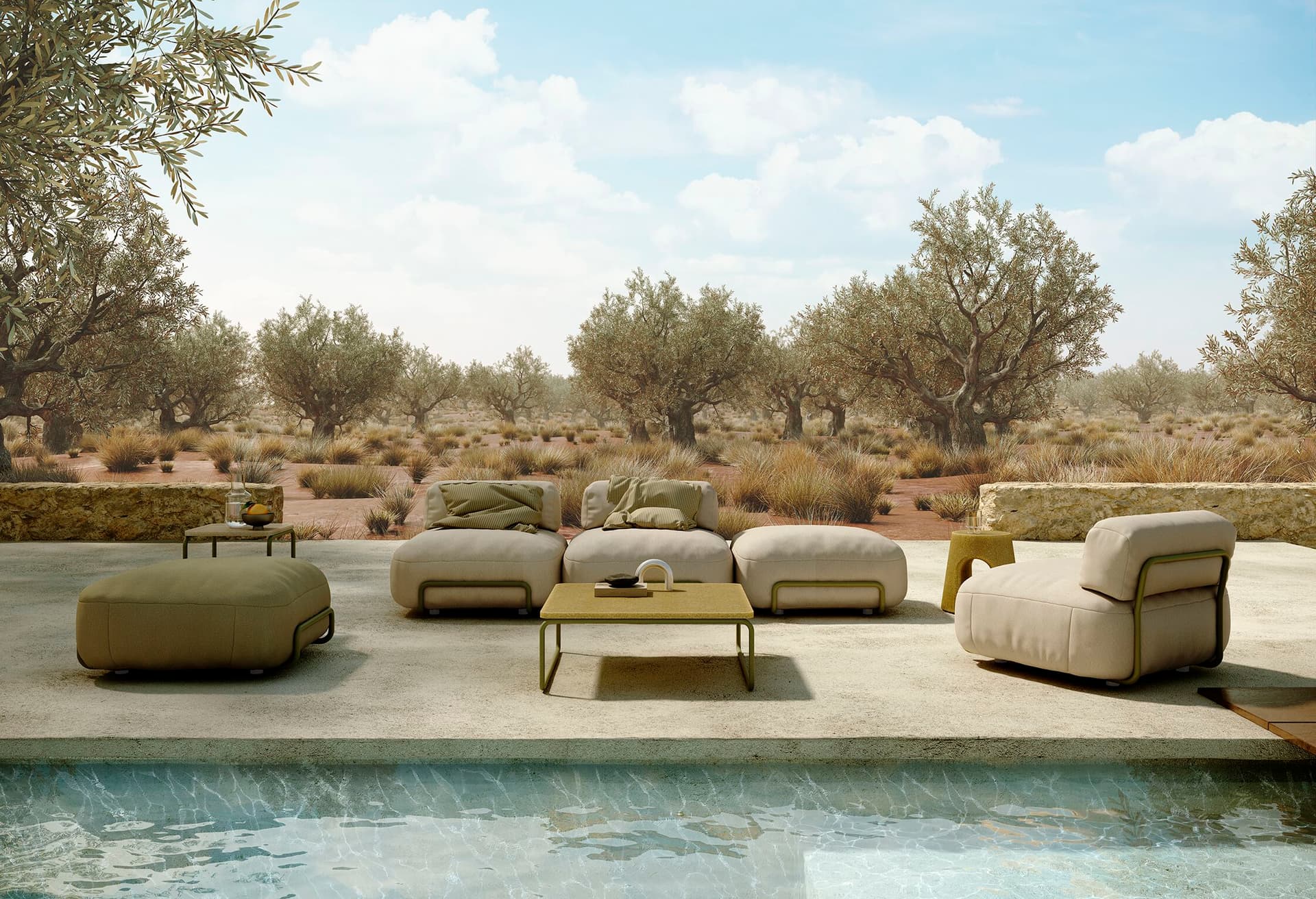 TA Design
OPALE
Recycled glass garden side table