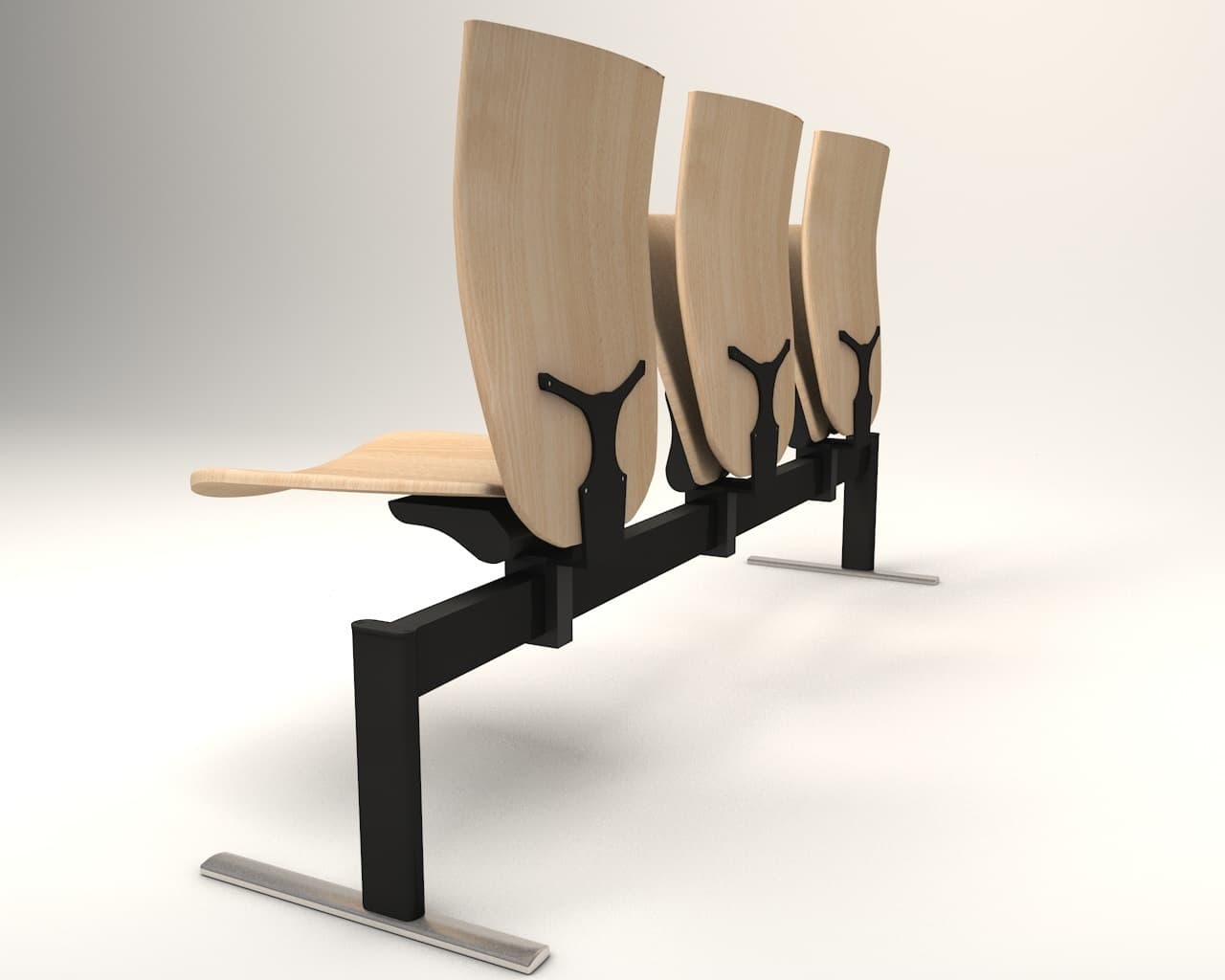 TALIN
VEKTEN A181
Freestanding wooden beam seating with tip-up seats