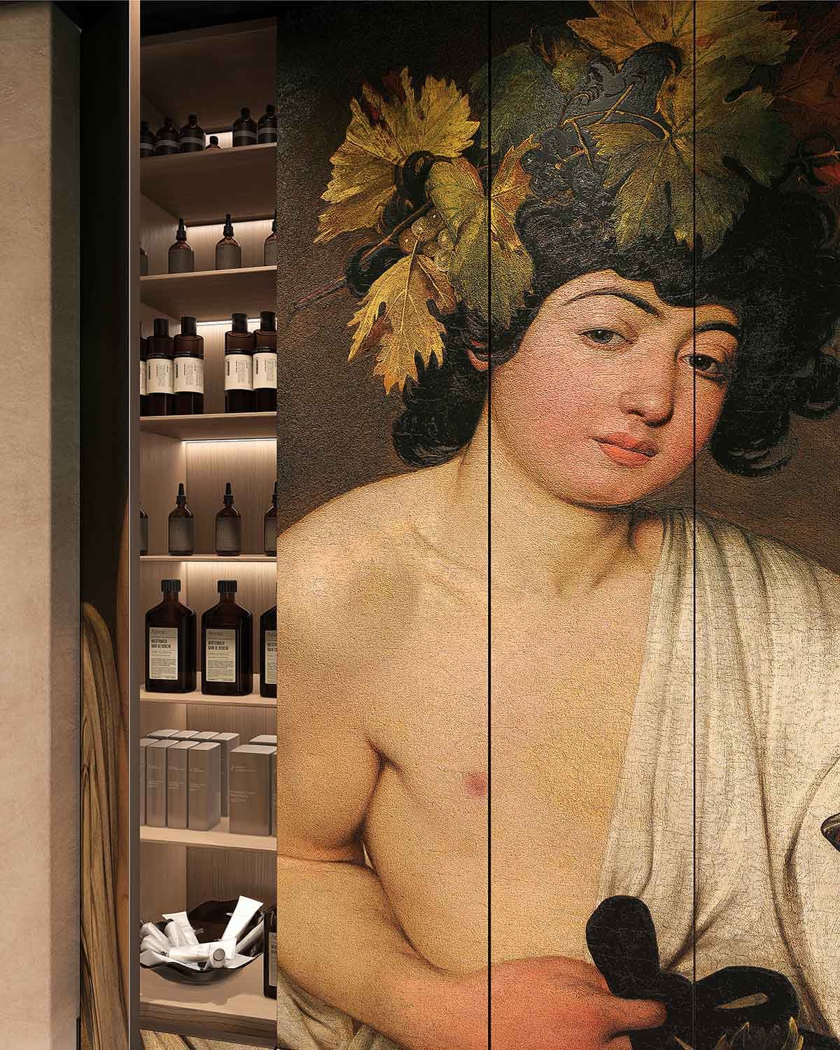 Tecnografica
BACCO - CARAVAGGIO (GALLERIE DEGLI UFFIZI)
Ultra-thin aluminum Decorative panel