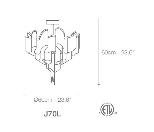 TERZANI
STREAM
Halogen metal ceiling lamp