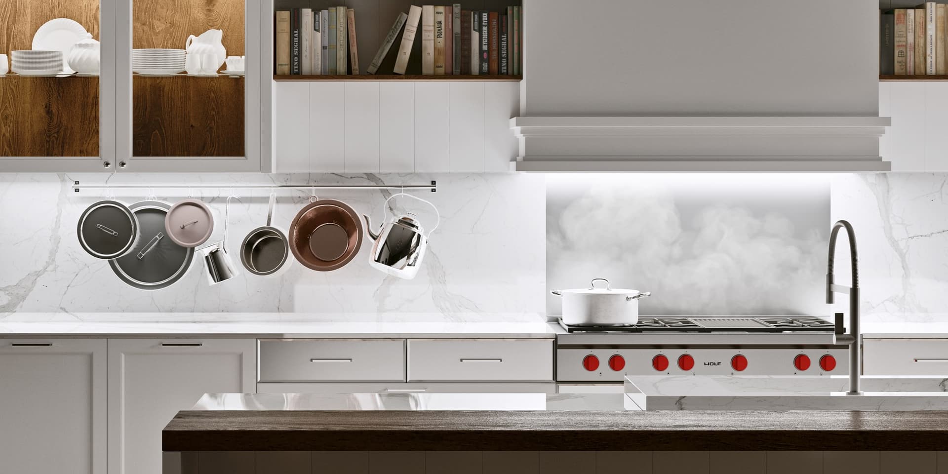 THE CUT
DIVINA
Custom fitted kitchen with handles