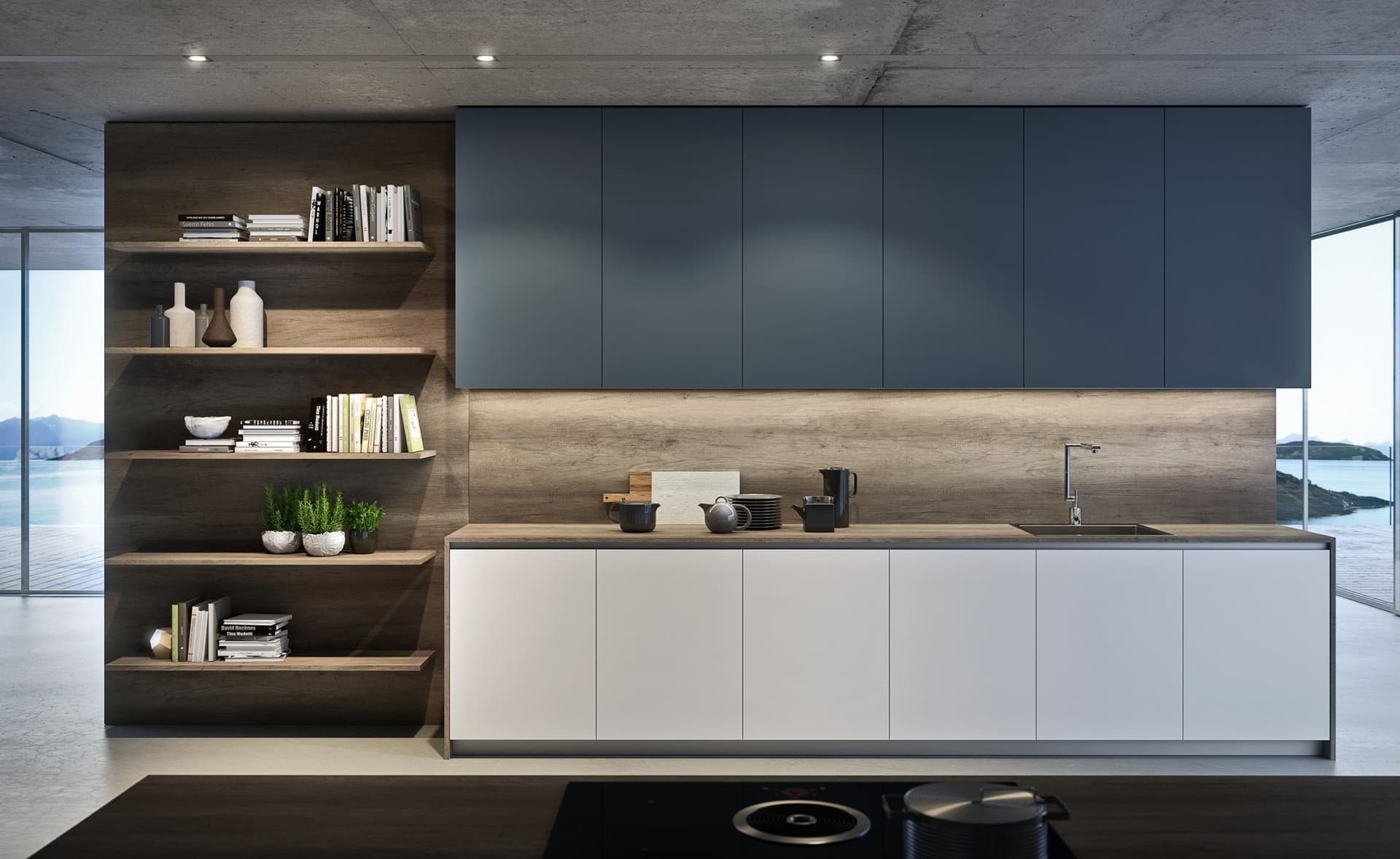 THE CUT
ONE
Custom fitted kitchen with island