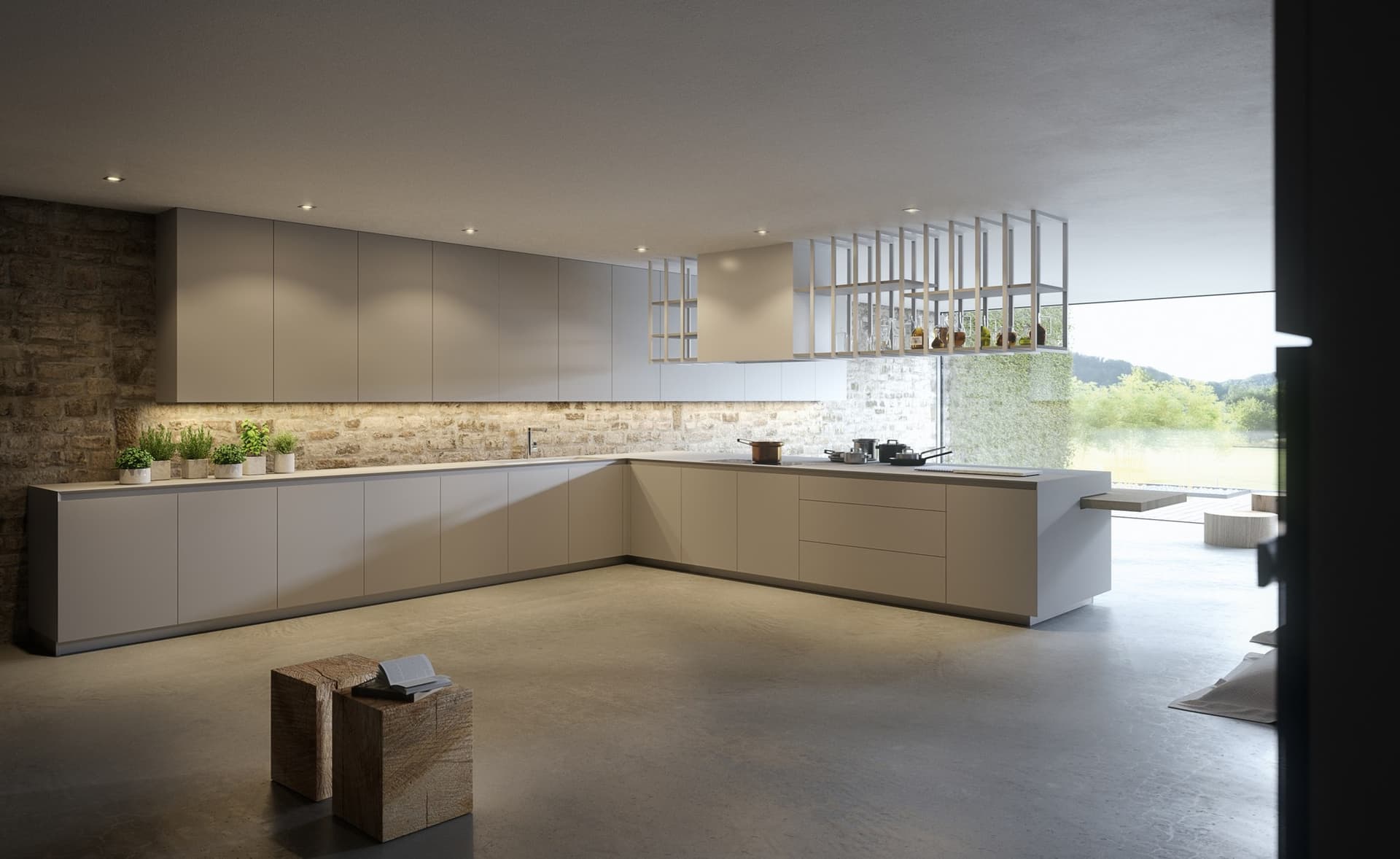 THE CUT
PURE
Custom fitted kitchen with peninsula