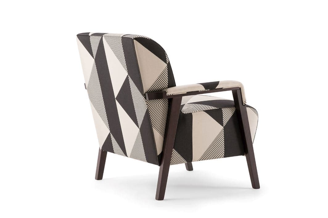 Tirolo
CARTER
Fabric armchair with armrests