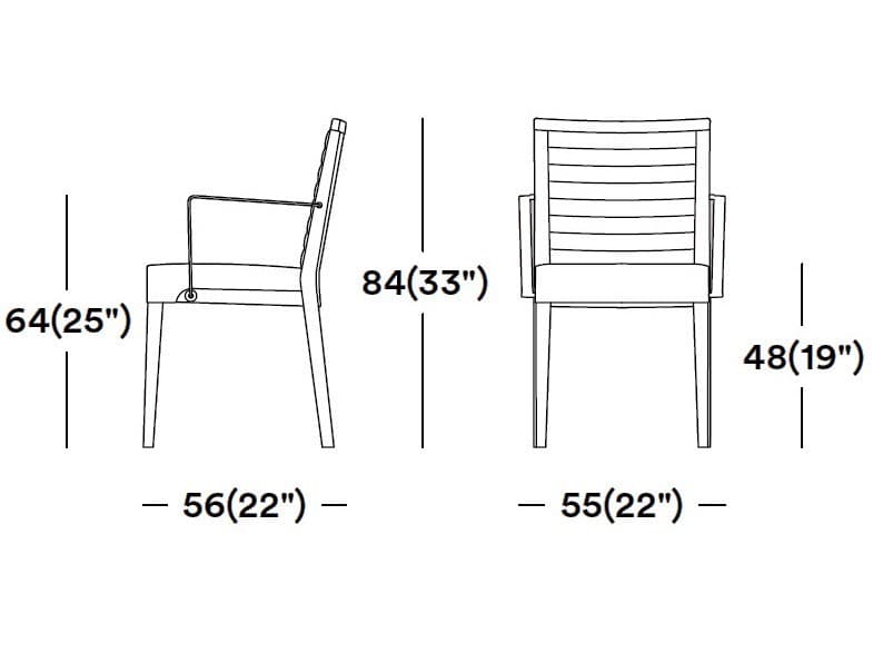 Tirolo
GINEVRA
Fabric chair with armrests