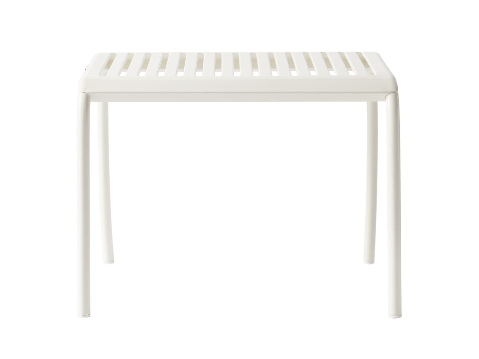 Tolix
PATIO SLATTED OTTOMAN
Rectangular stainless steel garden footstool