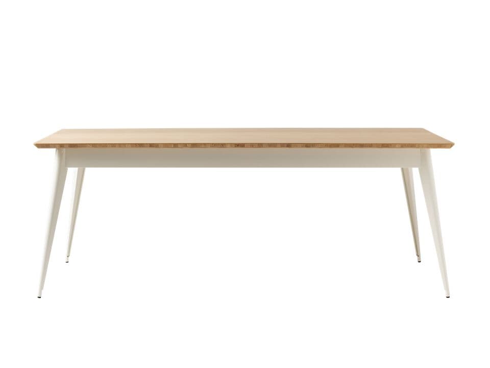 Tolix
T55 200x95
Rectangular steel and wood dining table