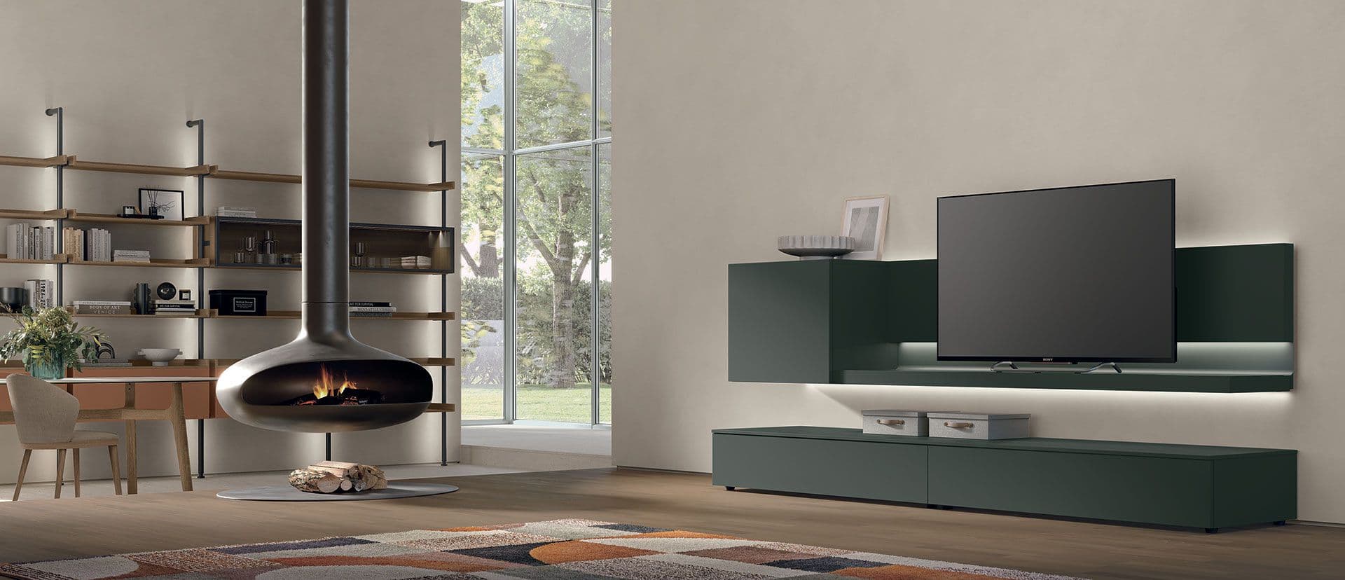 Tomasella
ATLANTE UNIT_AT141
Wooden TV cabinet with drawers