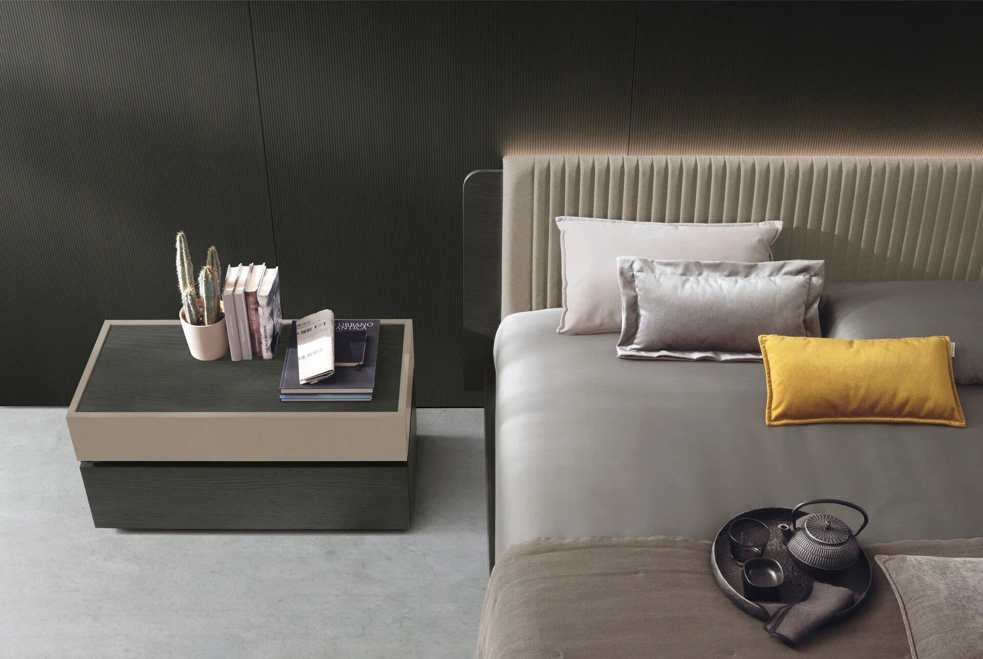 Tomasella
ROXY
Double bed with integrated lighting