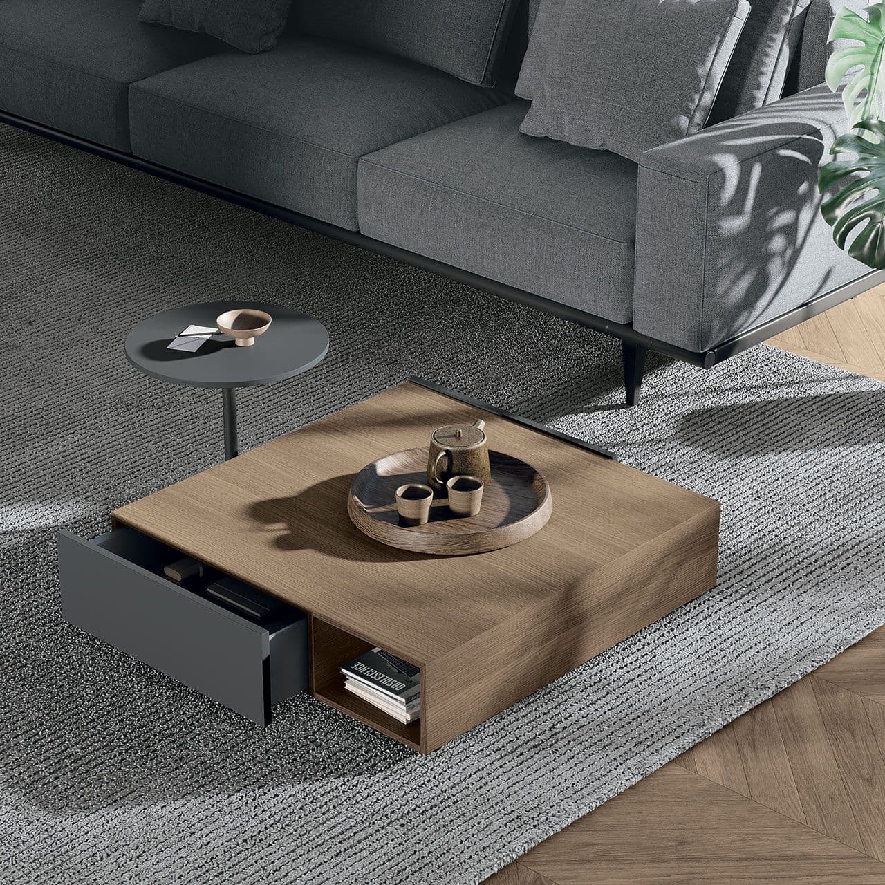 Tomasella
THEO
Low wooden coffee table