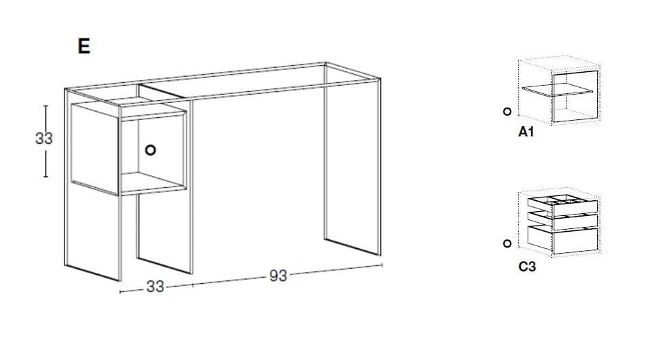 Tonelli Design
MARCELL
Rectangular wood and glass console table with drawers