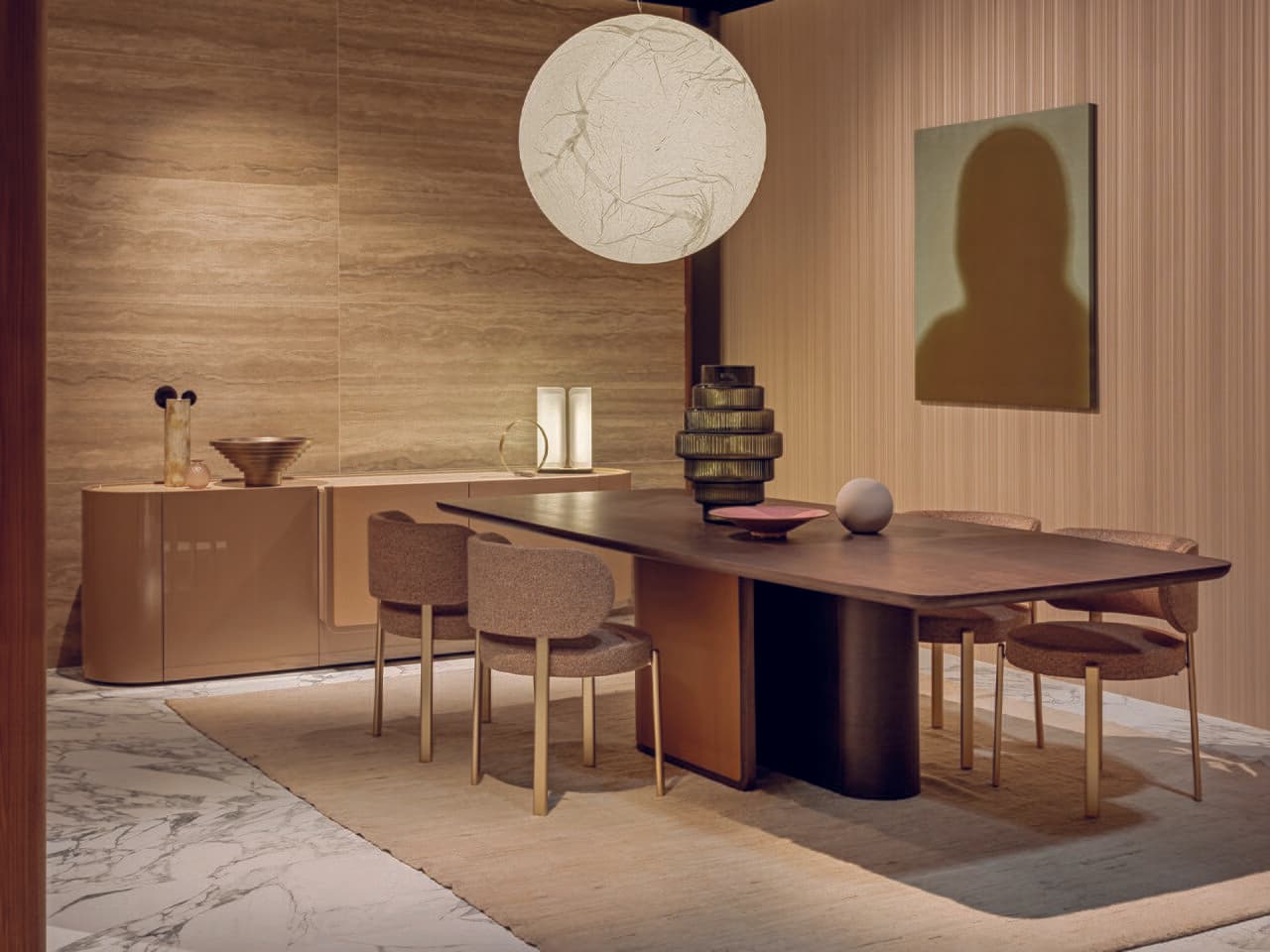 Turri
ECHO
Wooden and leather rectangular table