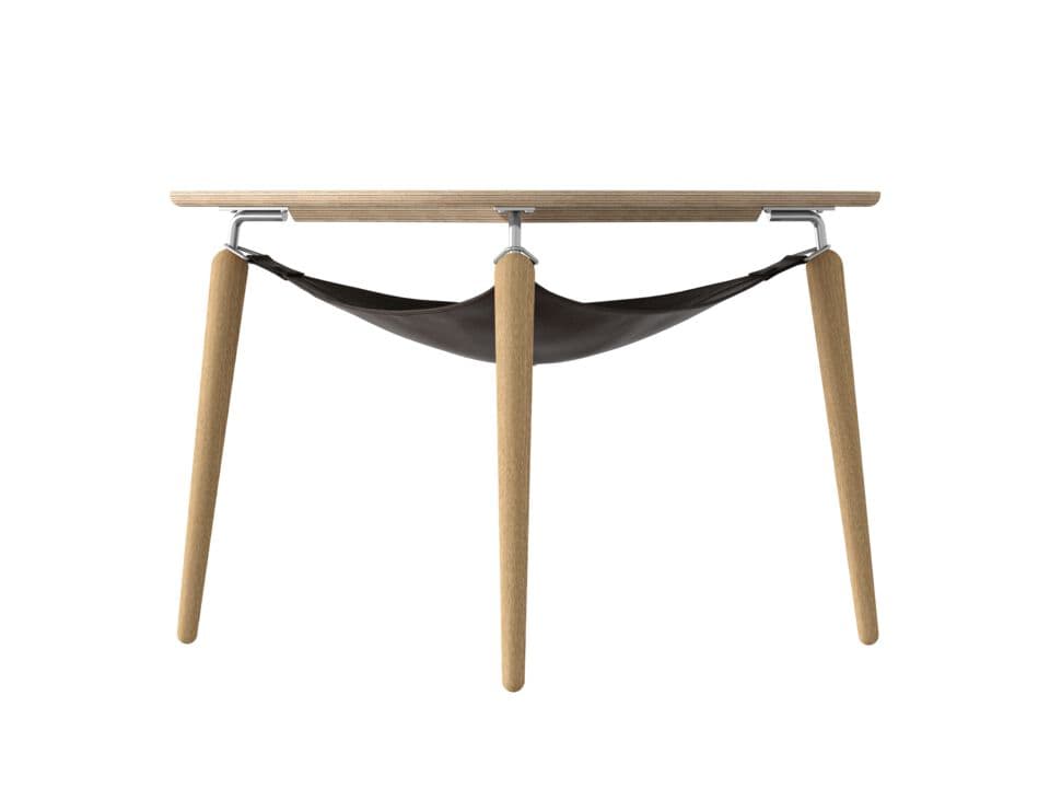 Umage
HANG OUT
Triangular wooden coffee table