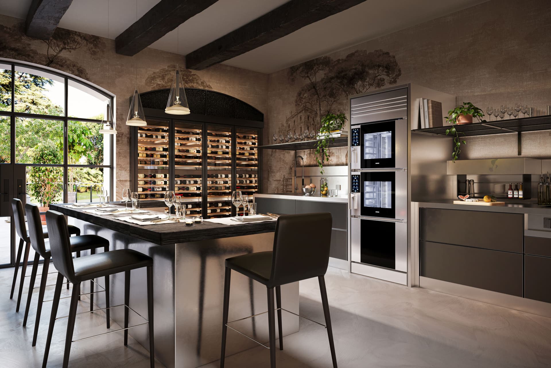 UNOX CASA
SUPEROVEN MODEL 1
Double oven with ìintegrated hood and automatic washing