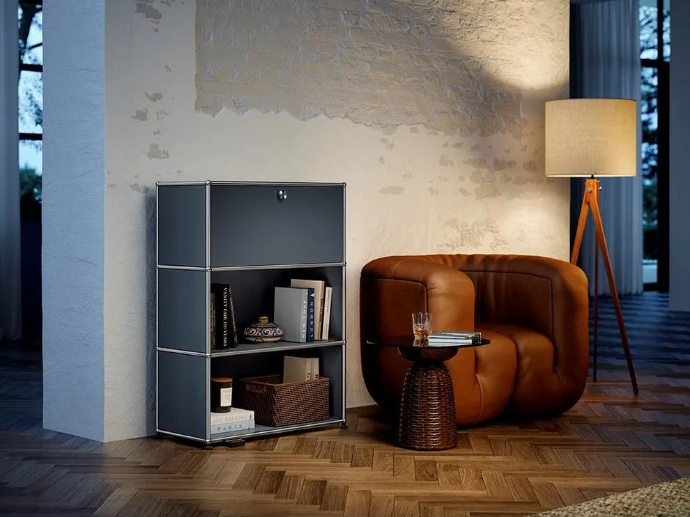 USM
USM HALLER
Steel bar cabinet with integrated lighting