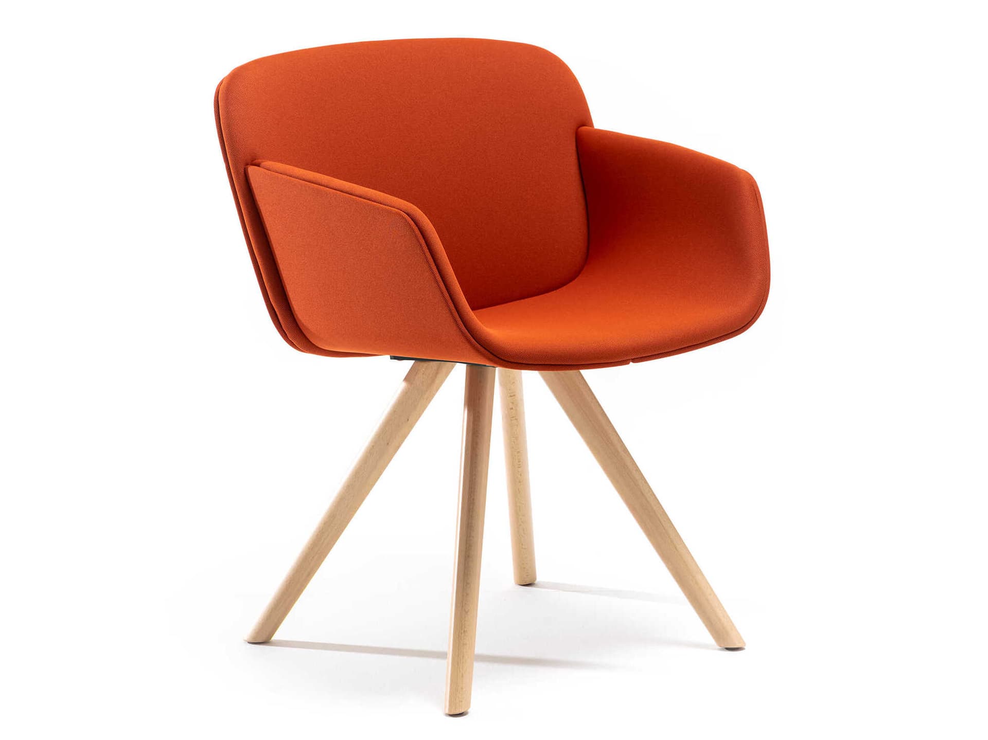 VAGHI
LIBERA SOFT
Upholstered trestle-based fabric chair with armrests