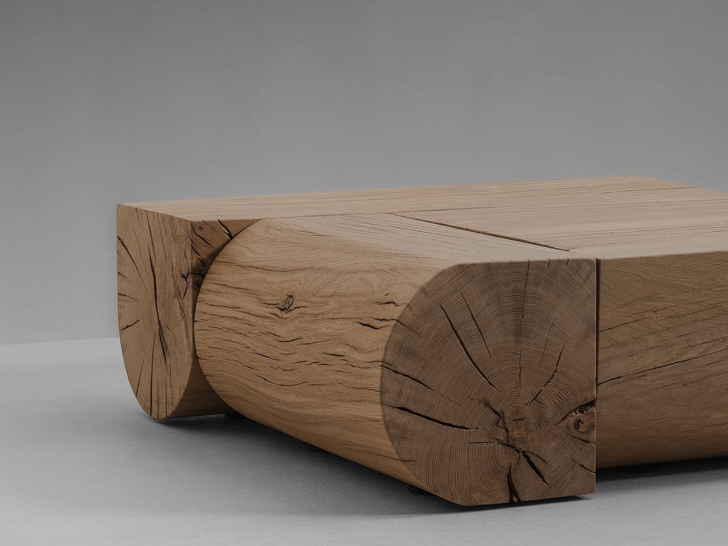 Van Rossum
ADJACENCIES
Square oak central coffee table