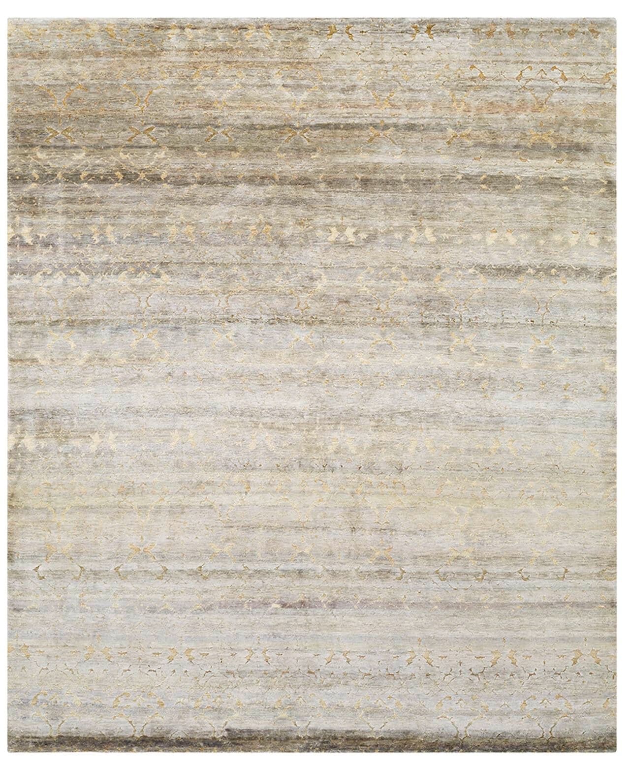 Vartian
DAMASK SILVER MOSS
Handmade rectangular silk rug