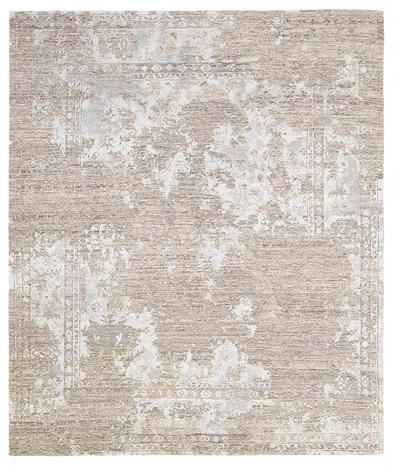 Vartian
SCULPTURAL NATURAL SILVER GREY
Rectangular handmade wool and silk rug