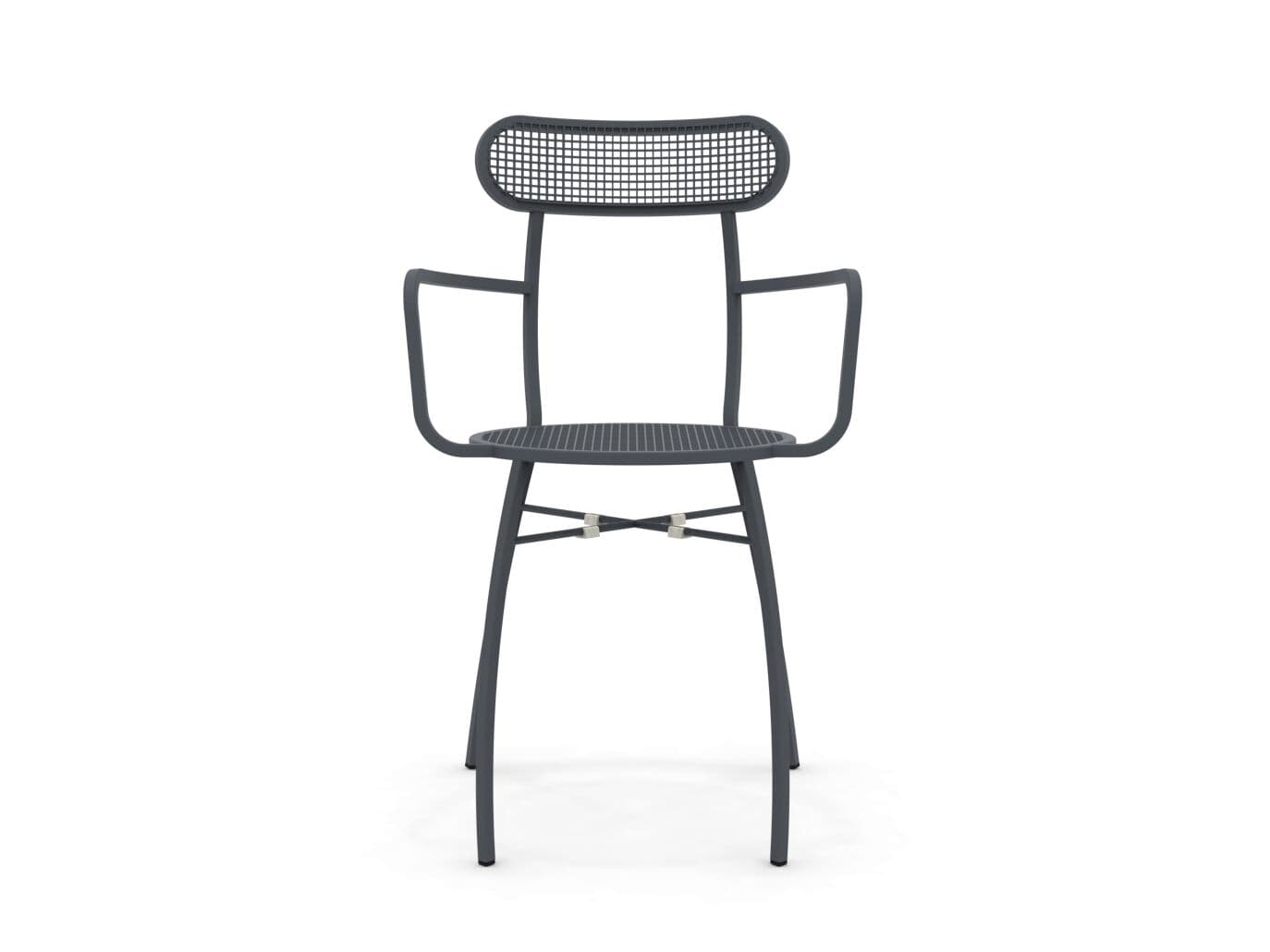Vermobil
CIAO
Stackable metal chair with armrests