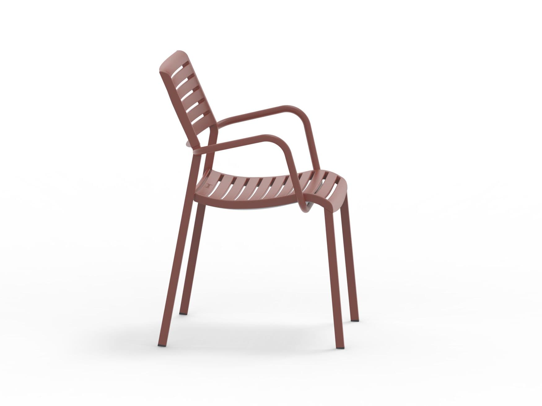 Vermobil
NINA
Stackable polypropylene garden chair with armrests