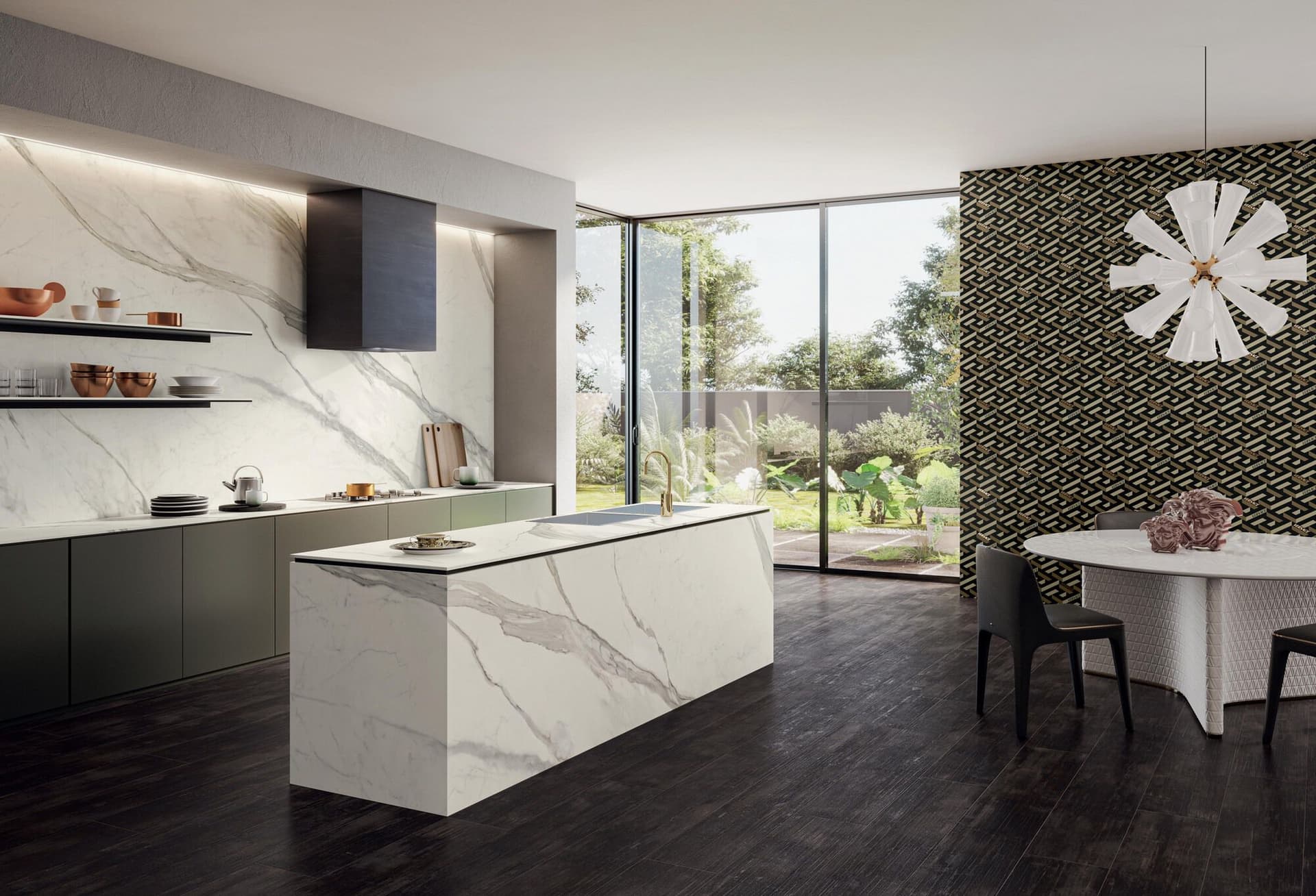 Versace Ceramics
ETERNO CARBON
Porcelain stoneware wall/floor tiles with wood effect