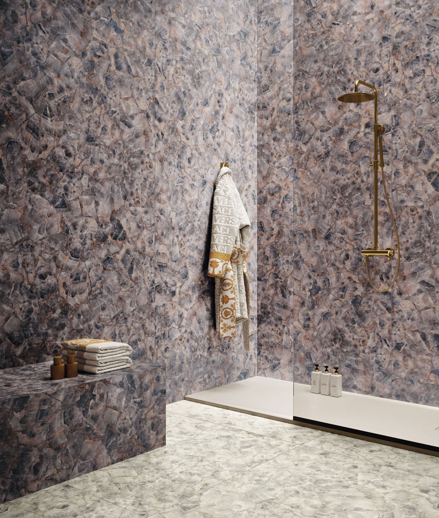 Versace Ceramics
GEMSTONE AMETISTA
Porcelain stoneware wall/floor tiles